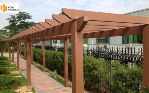 Giàn hoa gỗ nhựa Hobi trang trí lối đi