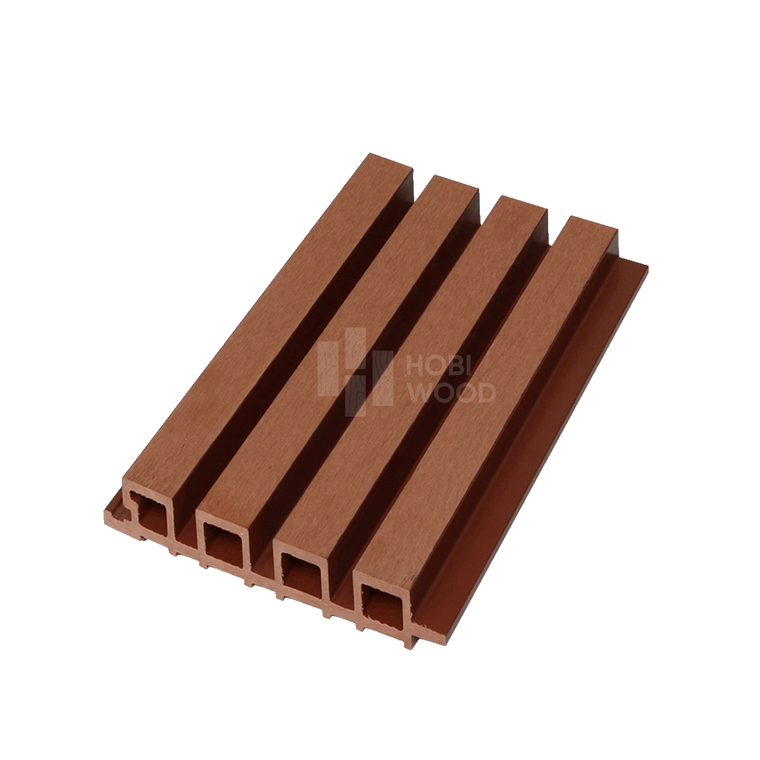 Tấm ốp lam sóng gỗ nhựa HobiWood SO 218W28 (Maple Leaf Red)