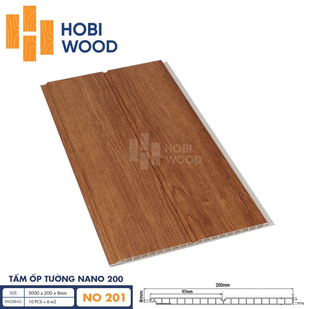 Tấm ốp Nano HobiWood NO201