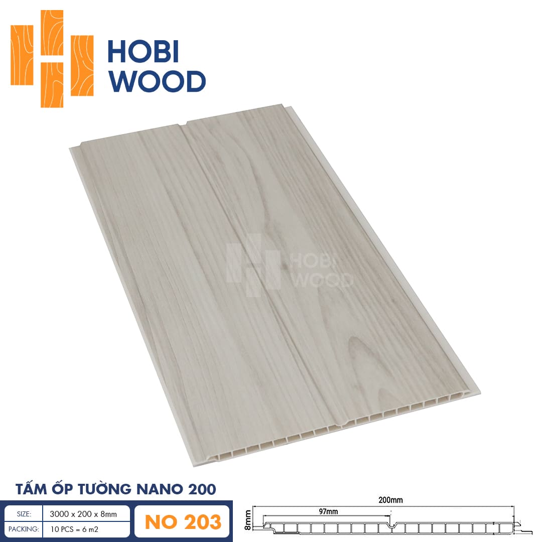 Tấm ốp Nano HobiWood NO203