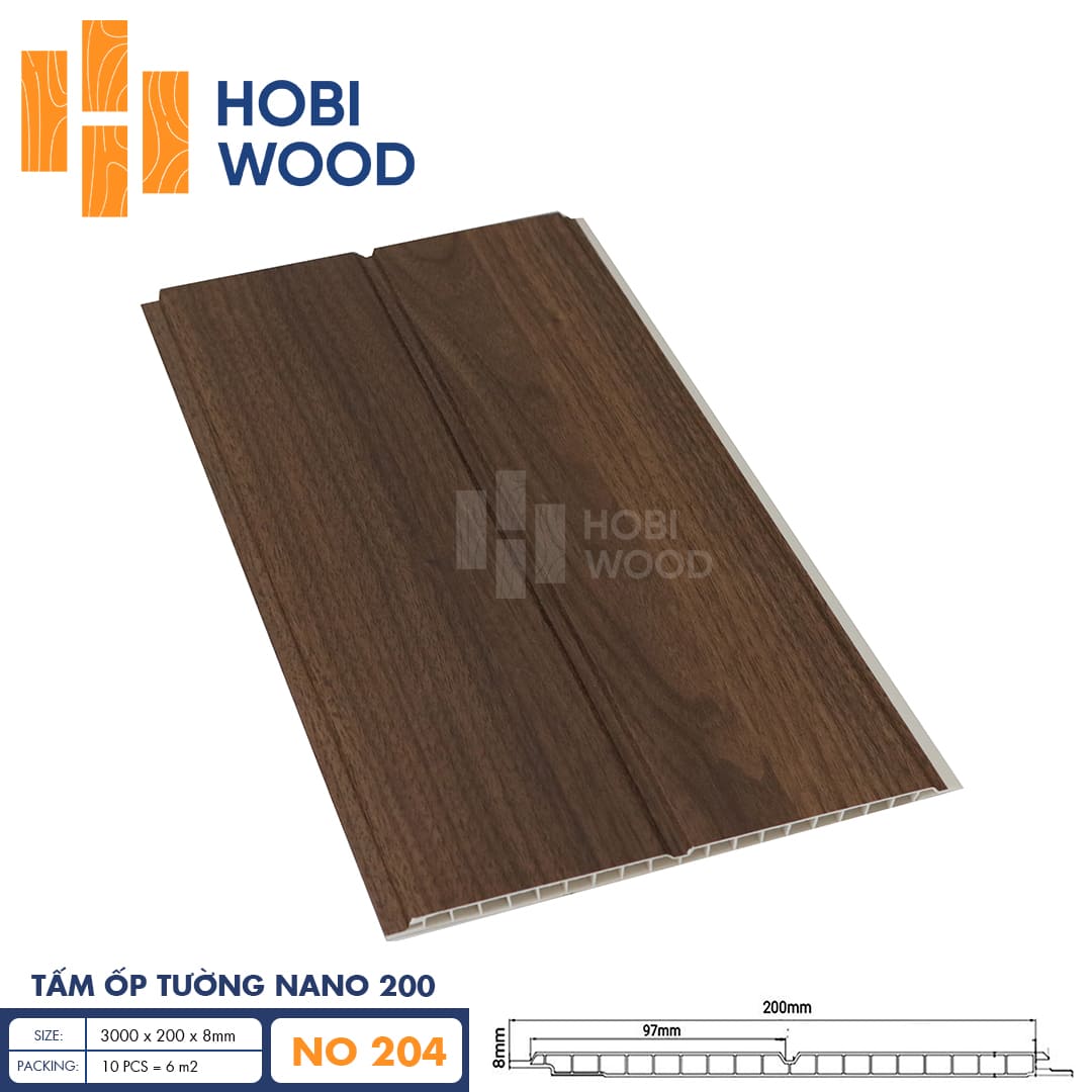 Tấm ốp Nano HobiWood NO204