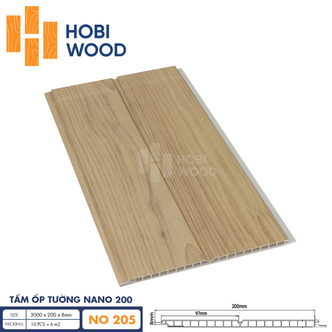Tấm ốp Nano HobiWood NO205