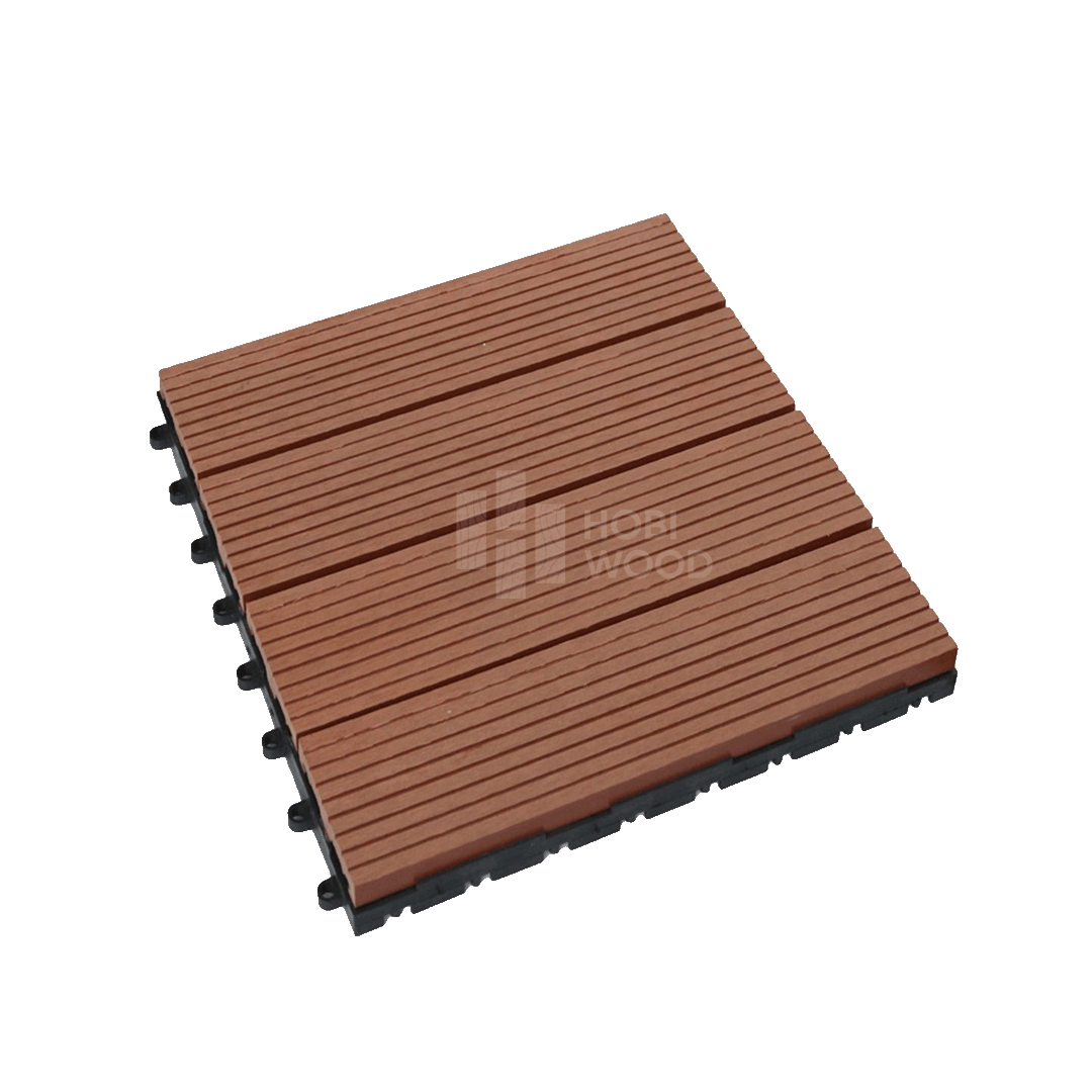 Vỉ gỗ nhựa HobiWood vân sọc (Maple Leaf Red)