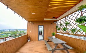 Sàn gỗ nhựa ngoài trời composite lát sàn sân thượng