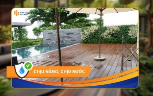 Khả năng chống nước của sàn gỗ nhựa Hobiwood
