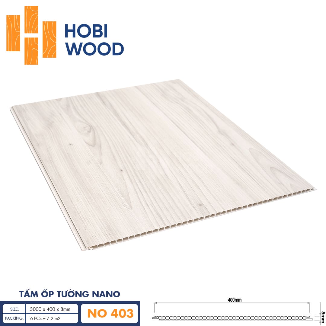 Tấm ốp nano HobiWood 400 NO403