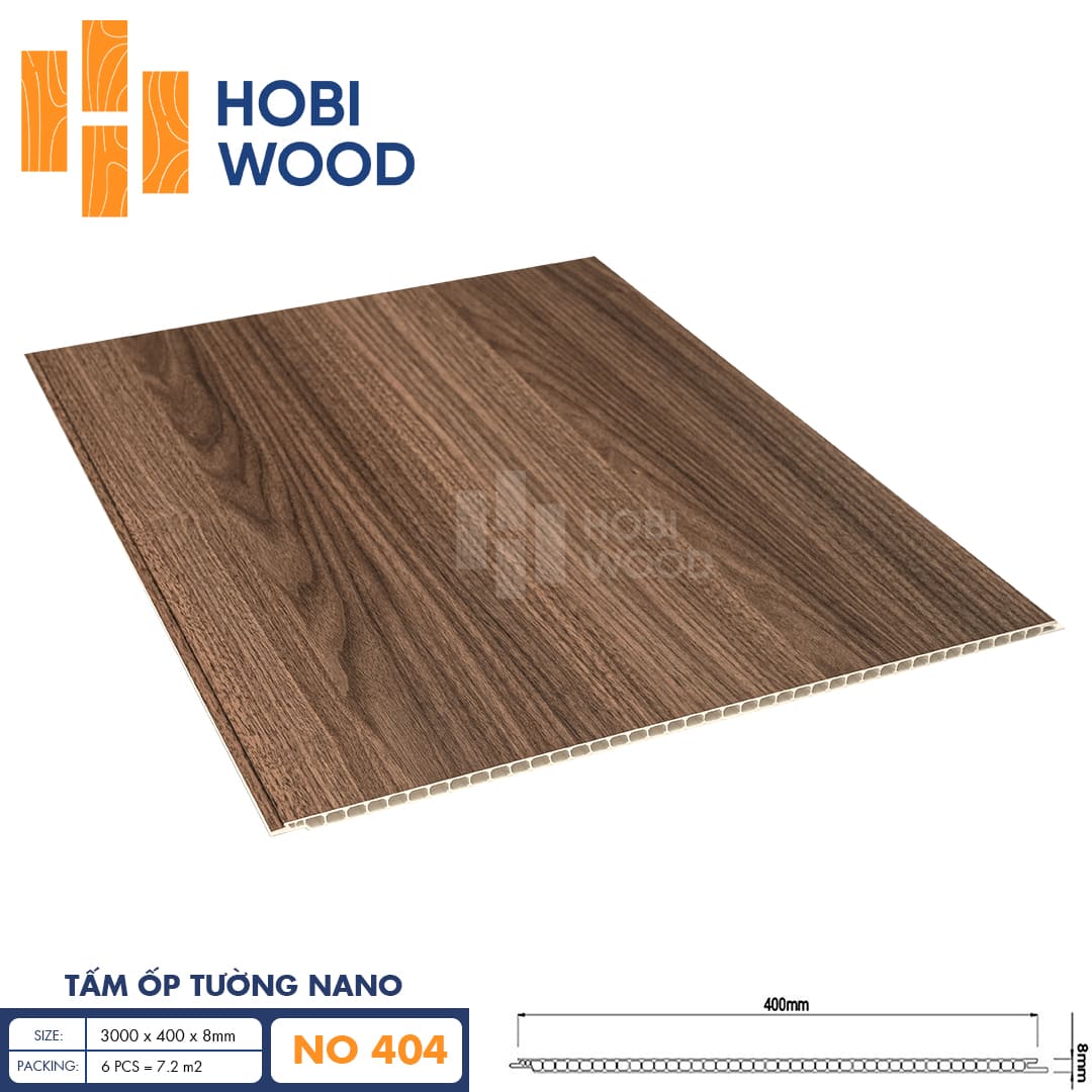 Tấm ốp nano HobiWood 400 NO404