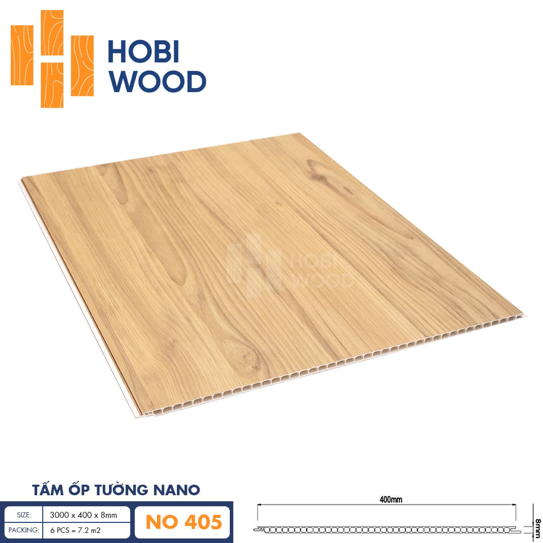 Tấm ốp nano HobiWood 400 NO405