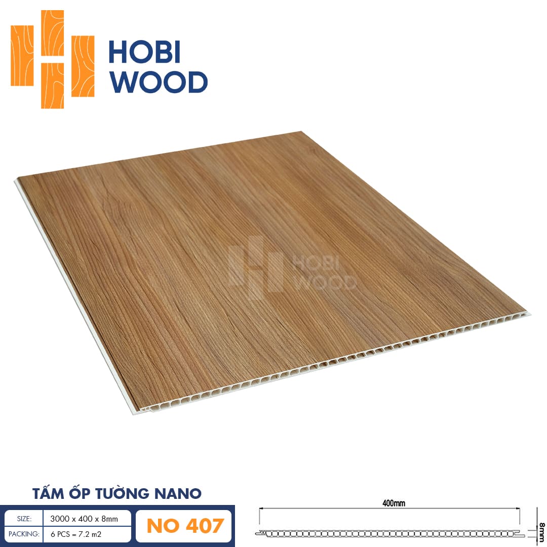 Tấm ốp nano HobiWood 400 NO407