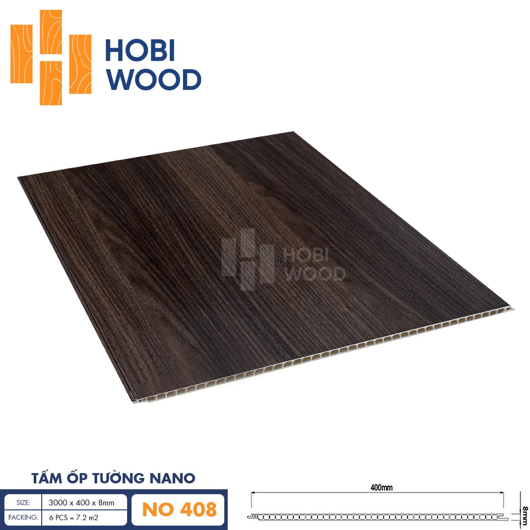 Tấm ốp nano HobiWood 400 NO408