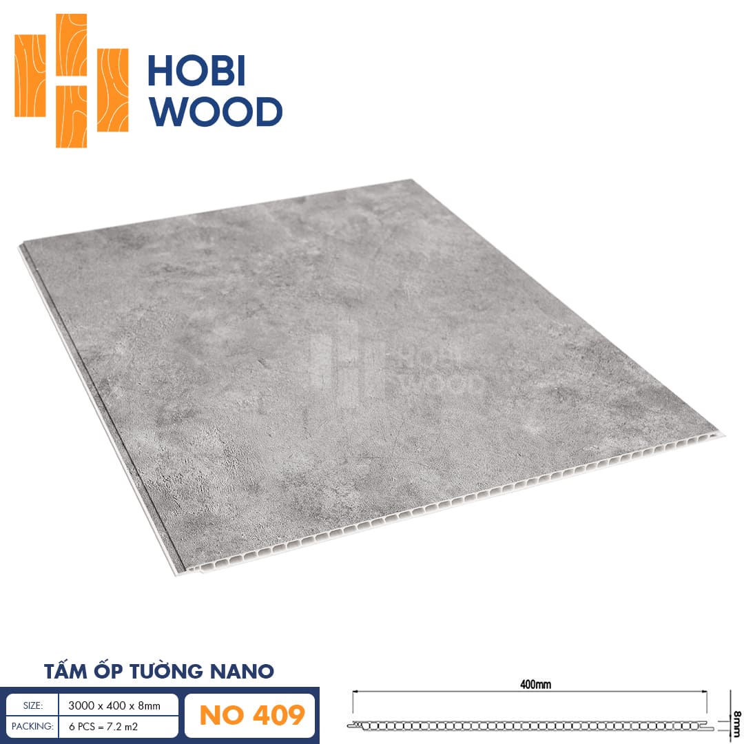 Tấm ốp nano HobiWood 400 NO408