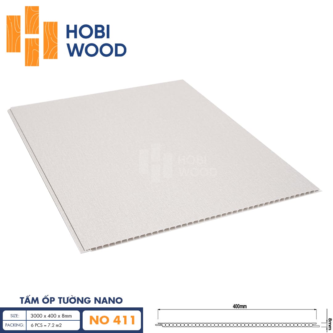 Tấm ốp nano HobiWood 400 NO411