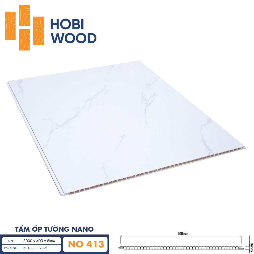 Tấm ốp nano HobiWood 400 NO413