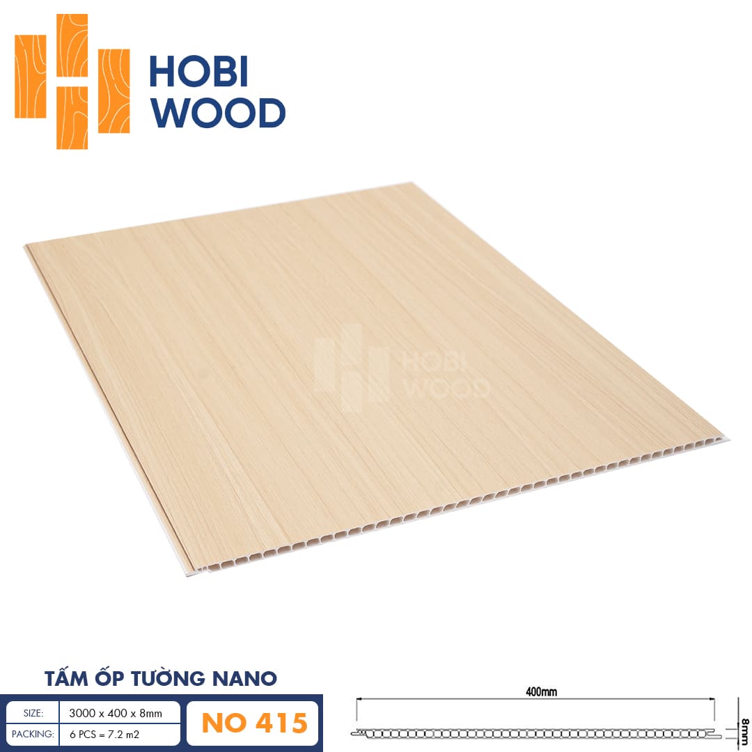 Tấm ốp nano HobiWood 400 NO415