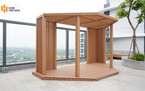Thanh lam gỗ nhựa Hobiwood làm chòi nghỉ