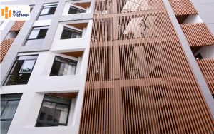 Thanh lam gỗ nhựa Hobiwood trang trí mặt tiền