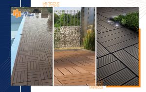 Vỉ gỗ nhựa ngoài trời Hobiwood lát sàn bể bơi, hành lang, lối đi