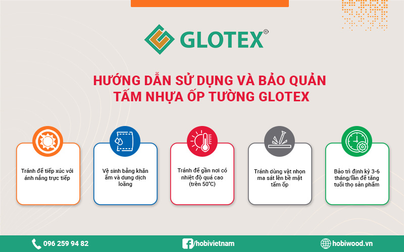 Hướng dẫn sử dụng tấm nhựa ốp tường Glotex