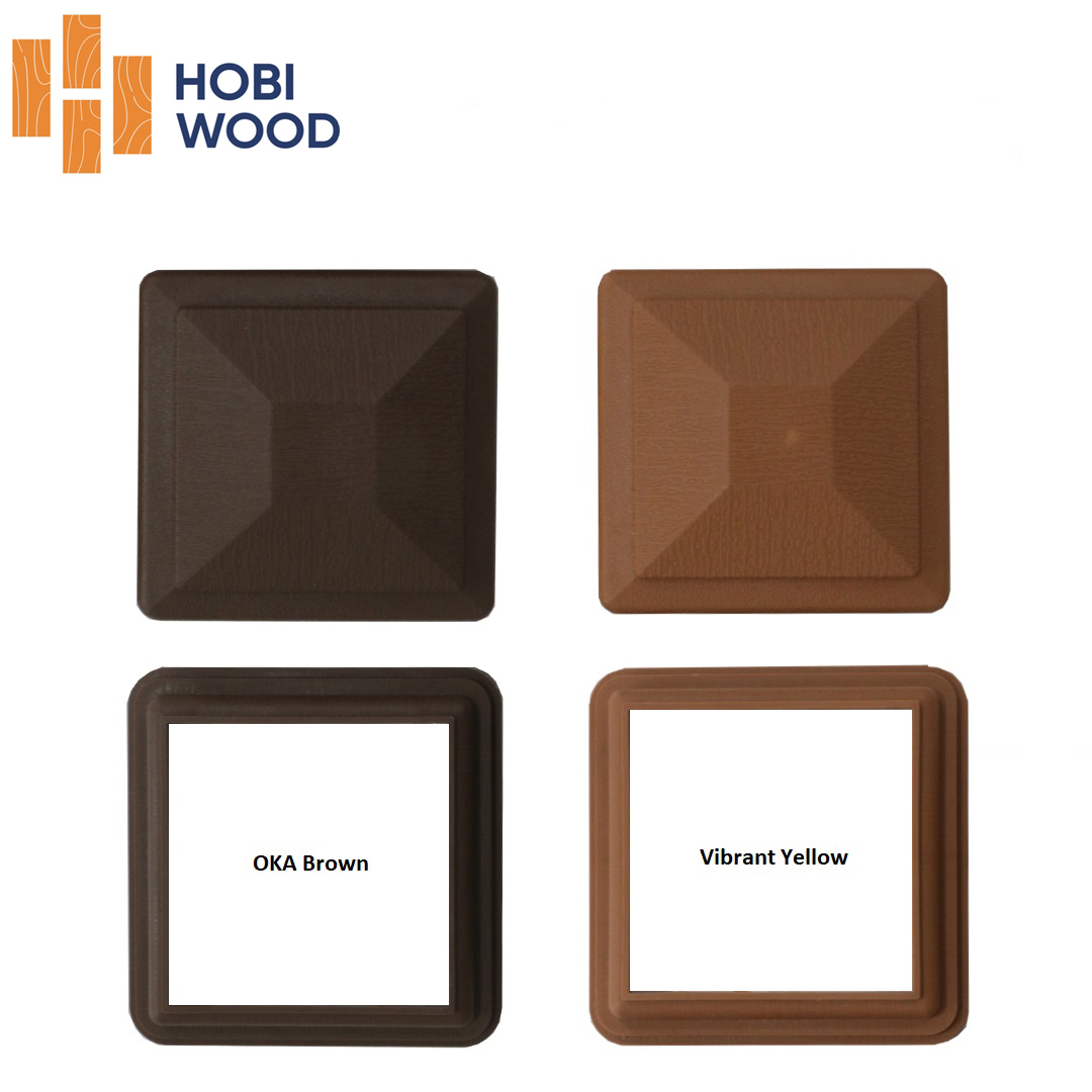 Bộ nắp trụ, chân trụ gỗ nhựa ngoài trời HobiWood
